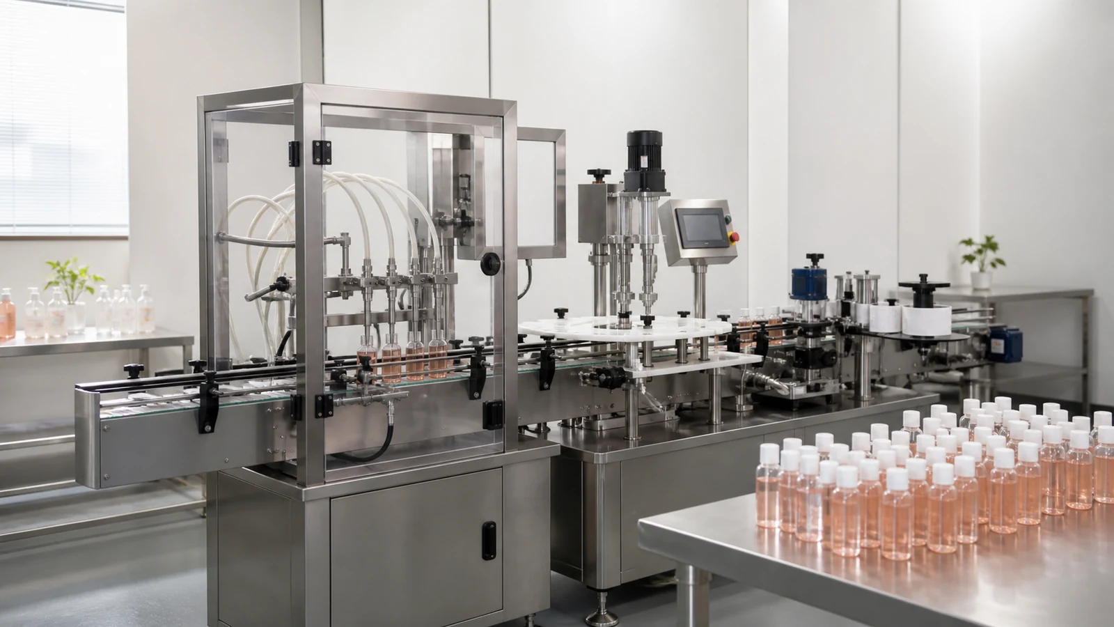 Liquid filling & bottling lines in pharmaceutical production